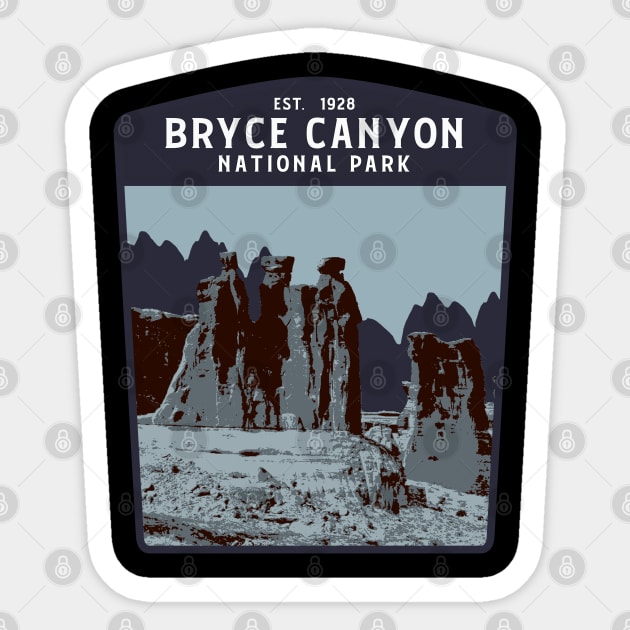 Bryce Canyon National park Hikes-Utah Sticker by Tonibhardwaj